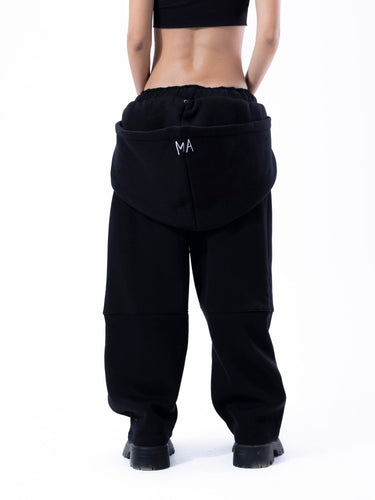 basic ma black hoodie pants