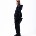 ma black hoodie pants set