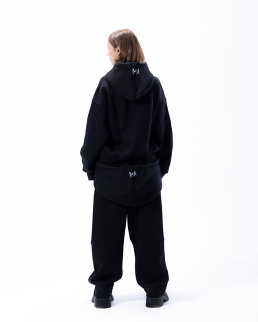 ma black hoodie pants set