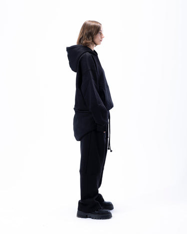 ma black hoodie pants set