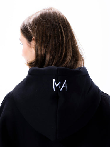 basic ma black hoodie