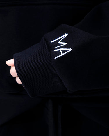 basic ma black hoodie
