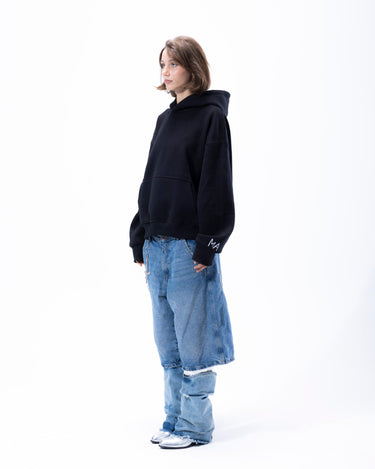 basic ma black hoodie