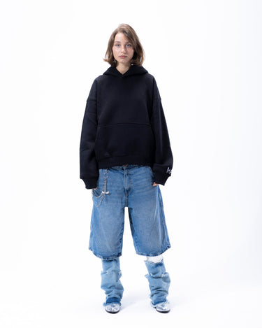 basic ma black hoodie