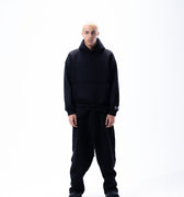 ma black hoodie pants set