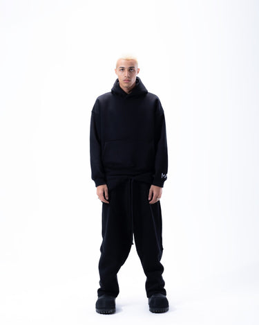 ma black hoodie pants set